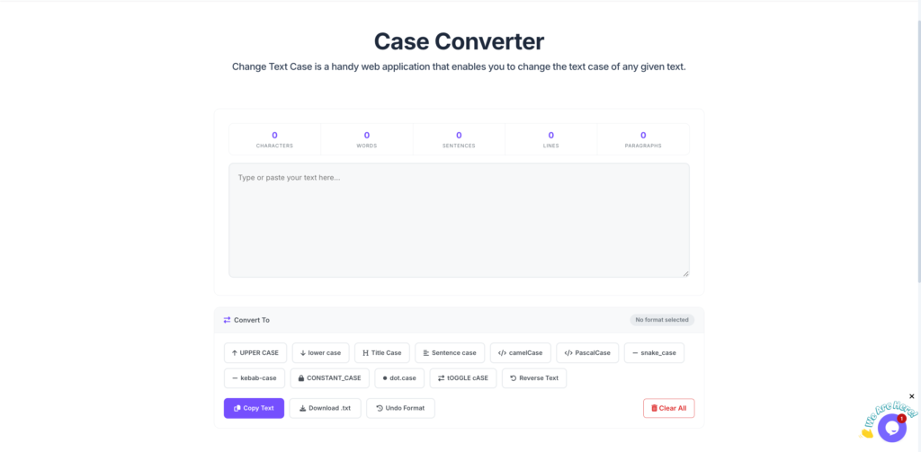 Pixellize Case Converter