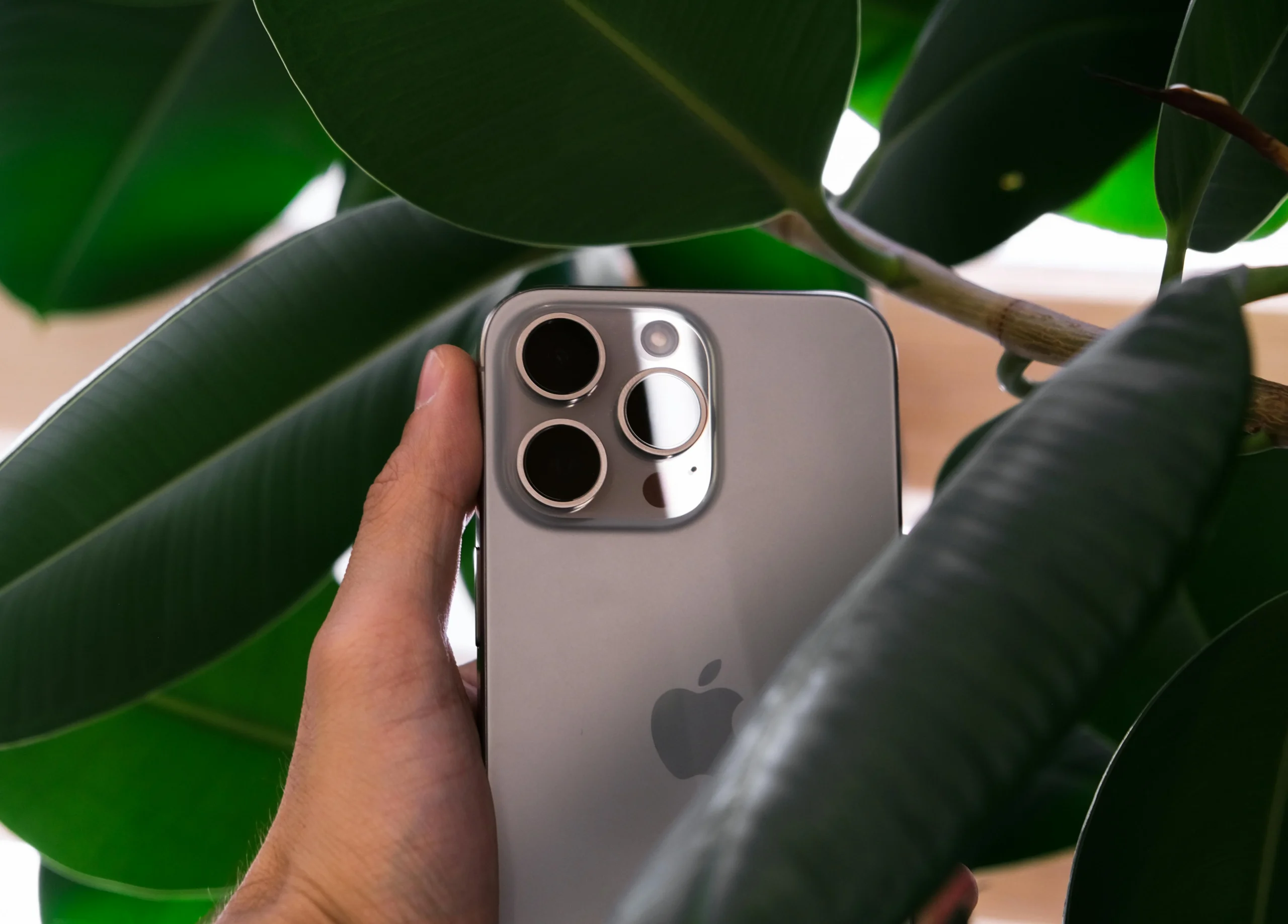 iPhone back panel with camera module, premium Apple design