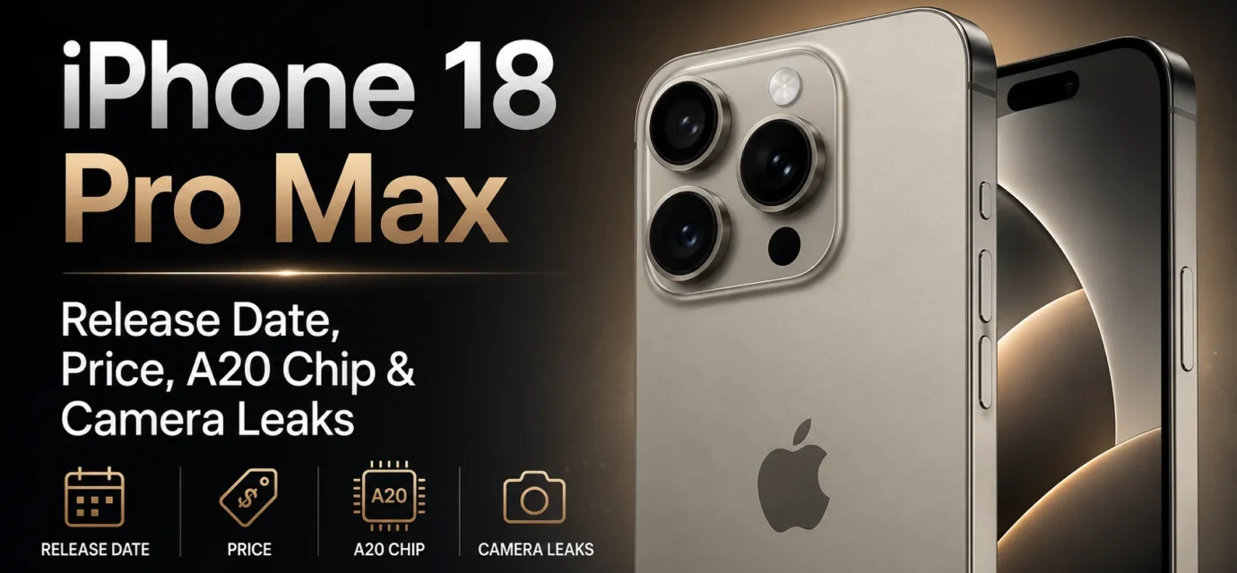 iPhone 18 Pro Max Release Date, Price, A20 Chip & Camera Leaks
