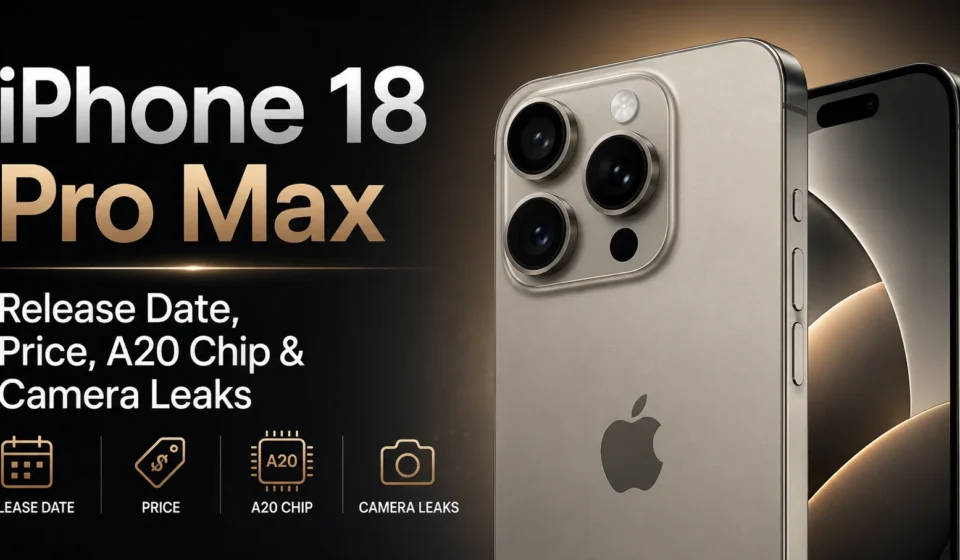 iPhone 18 Pro Max Release Date, Price, A20 Chip & Camera Leaks