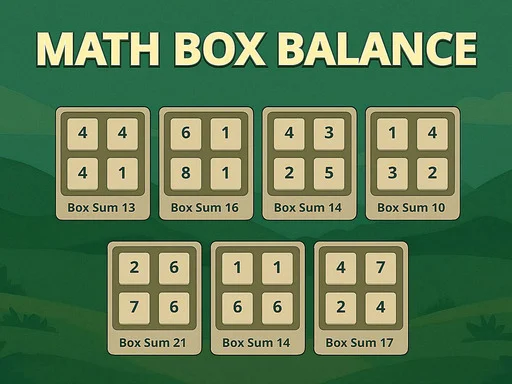 Math Box Balance